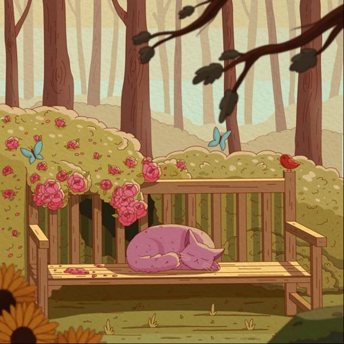MP3 #463 Purrple Cat - Flourish